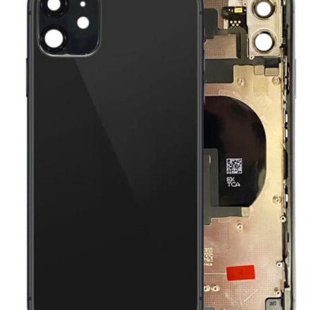 Back Housing Frame with Small Components Pre-Installed for iPhone 11 (NO LOGO) (BLACK)