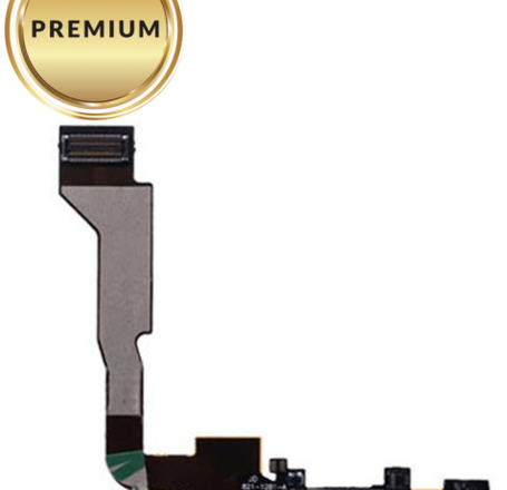 Charging Port Flex Cable for iPhone 4 CDMA (BLACK) (Premium)