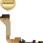 Charging Port Flex Cable for iPhone 4 GSM (WHITE) (Premium)