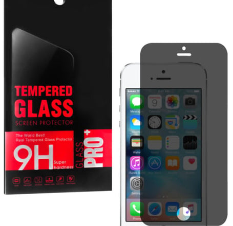 Privacy Tempered Glass for iPhone 5SE / 5S / 5 / 5C (2.5D / 1 Piece)