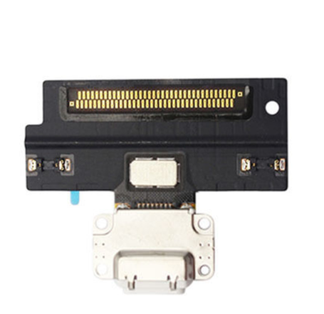 iPad Pro 10.5 Charging Port Flex Cable (Soldering Required) (WHITE) (Aftermarket)