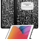 Old Style Notebook Design Case - Composition Book for iPad 10.2