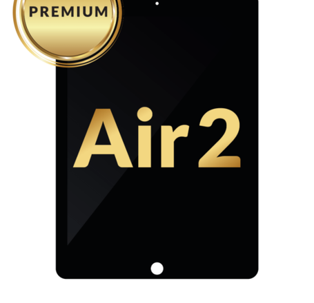 iPad Air 2 LCD Assembly (BLACK) (Sleep / Wake Sensor Flex Pre-Installed) (Premium)