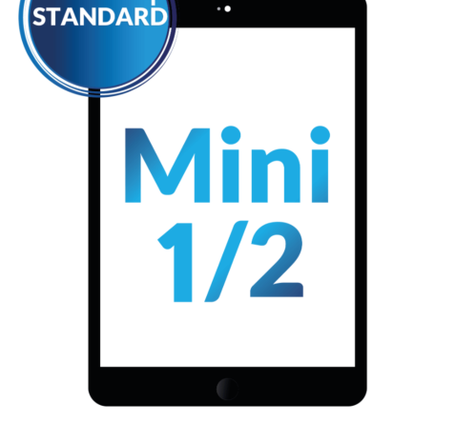 Standard+ iPad Mini 1 / Mini 2 Digitizer Assembly (BLACK) (Home Button and IC Chip Pre-Installed)