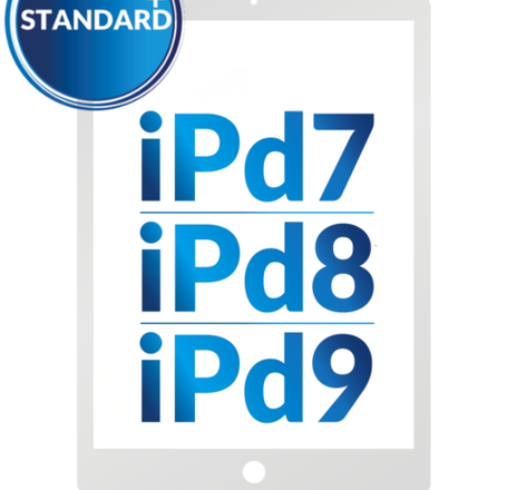 Standard+ iPad 7 (2019) / iPad 8 (2020) / iPad 9 (2021) Digitizer Assembly (WHITE)