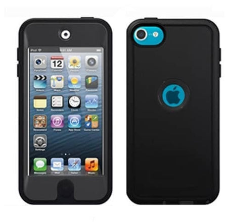 iPod Touch 5 / 6 / 7 Shockproof Case - Black (Only Ground Shipping)