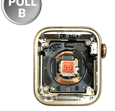 Housing for iWatch Series 4 (40mm) (GPS & Cellular / Small Components) (STAINLESS STEEL GOLD) (OEM Pull B Grade)