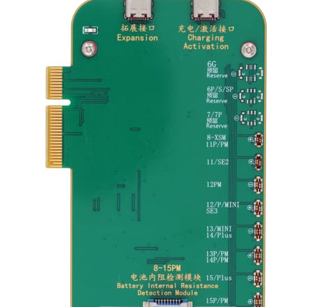 JCID Battery Internal Resistance Detection Module for Battery/Cells Read and Write for iPhone 8 to 15 PM