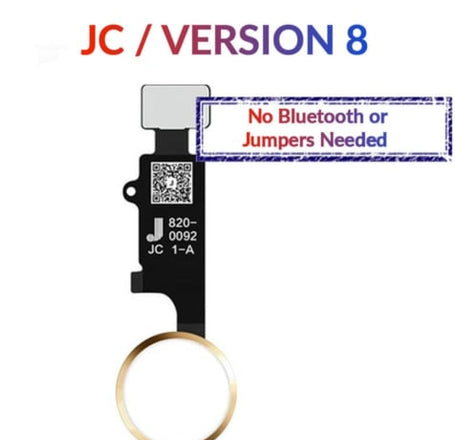 iPhone 8P / 8 / SE(2020) / 7P / 7 Home Button Solution Flex Cable (JC / Version 8) (GOLD)