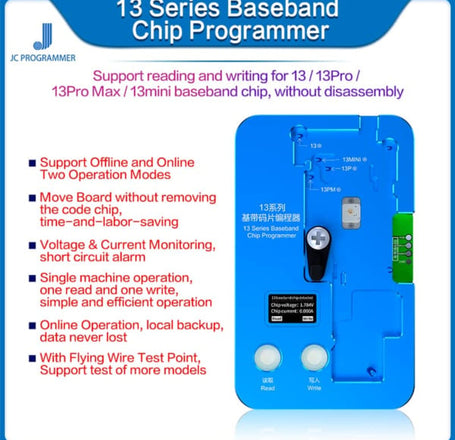 JC Baseband EEPROM Chip Programmer for iPhone 13 Mini / 13 / 13P / 13PM