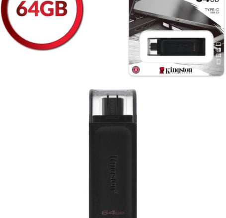 Kingston DataTraveler USB-C 3.2 Flash Drive - 64GB