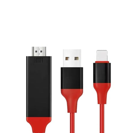 HDMI-USB A / L 2in1 HDTV Charging Data Cable (3.5ft)