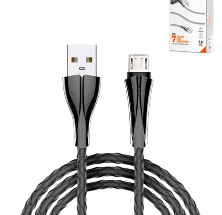 LDNIO LS461 USB A-M 7 Color Fast Charging Cable (GRAY) (3ft) (12W)