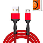 LDNIO LS64 USB A-M Braided Charging Data Cable (RED) (6ft) (12W)