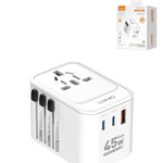 LDNIO Z8 3 USB Ports GaN All in One Universal Travel Adapter (Integrated US/UK/EU/AU) (45W) (Only Ground Shipping)