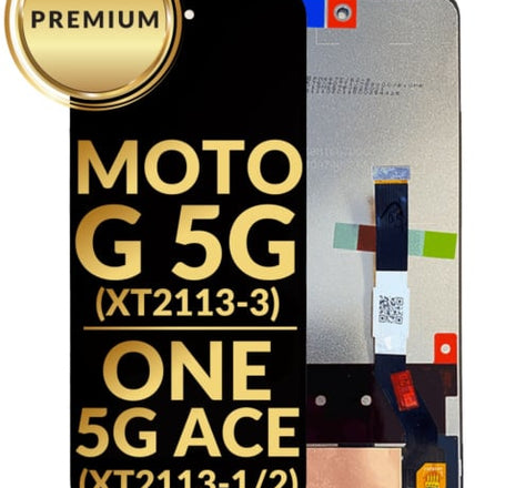 LCD Assembly without Frame for Motorola Moto G 5G (XT2113-3) / One 5G ACE (XT2113-1 / 2) (BLACK) (Premium)