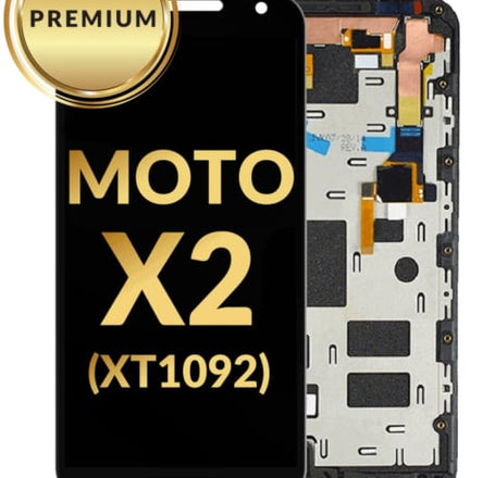 LCD Assembly with Frame for Motorola Moto X2 (XT1092) (BLACK) (Premium)