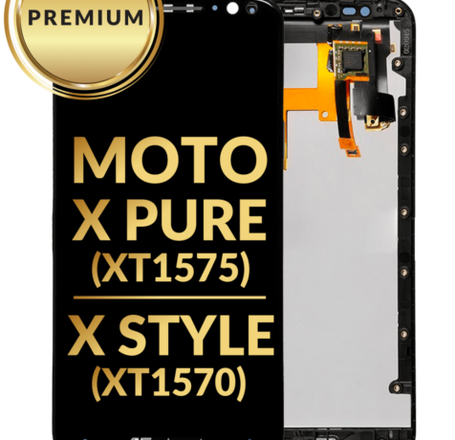 LCD Assembly with Frame for Motorola Moto X Pure (XT1575) / X Style (XT1570) (BLACK) (Premium)