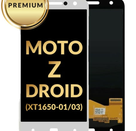 LCD Assembly without Frame for Motorola Moto Z (XT1650-01 / 03) (WHITE) (Premium)