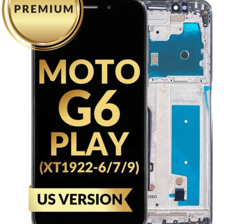 LCD Assembly with Frame for Motorola Moto G6 Play (XT1922-6-7-9) (US Version) (BLACK) (Premium)