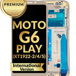 LCD Assembly with Frame for Motorola Moto G6 Play (XT1922-2-4-5) (International Version) (GOLD) (Premium / Refurbished)