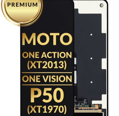 LCD Assembly without Frame for Motorola One Action (XT2013) / One Vision / P50 (XT1970) (BLACK) (Premium)