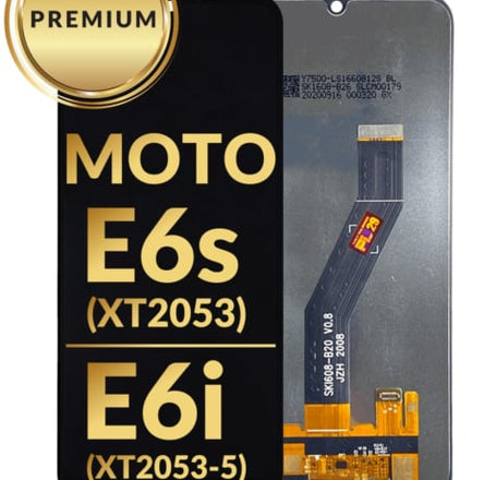 LCD Assembly without Frame for Motorola Moto E6s (XT2053) / E6i (XT2053-5) (BLACK) (Premium)