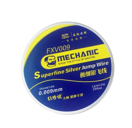 Mechanic FXV009 Ultra Fine Silver Jump Wire (0.009mm / 200m)