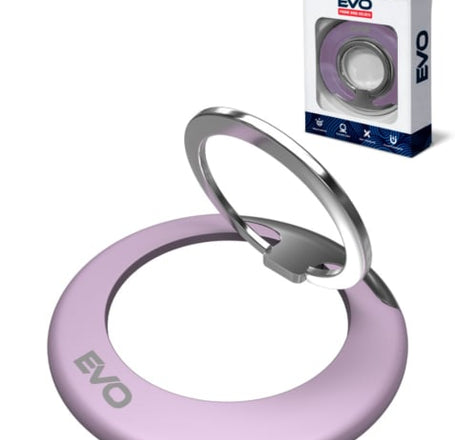 EVO PO1 Magnetic Phone Ring Compatible w/ Wireless Charging - PURPLE