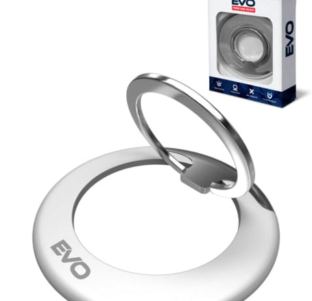 EVO PO1 Magnetic Phone Ring Compatible w/ Wireless Charging - WHITE