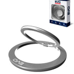 EVO Magnetic Phone Ring Compatible w/ Wireless Charging - SILVER (Only Ground Shipping)