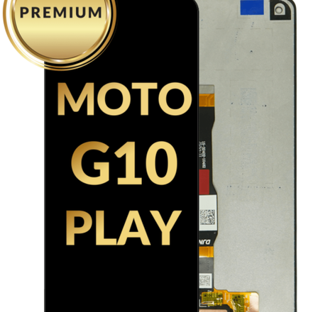 LCD Assembly without Frame for Motorola Moto G10 Play (BLACK) (Premium) (Refurbished)