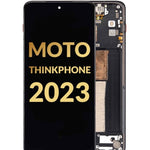 LCD Assembly with Frame for Motorola Thinkphone (2023) (CARBON BLACK) (Premium)