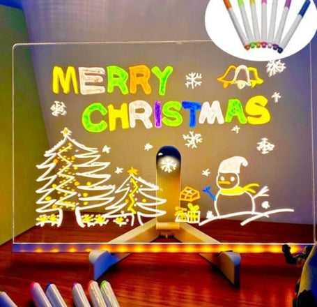 Light-Up Message Writing Board w/ Ledstand & Markers (Only Ground Shipping)