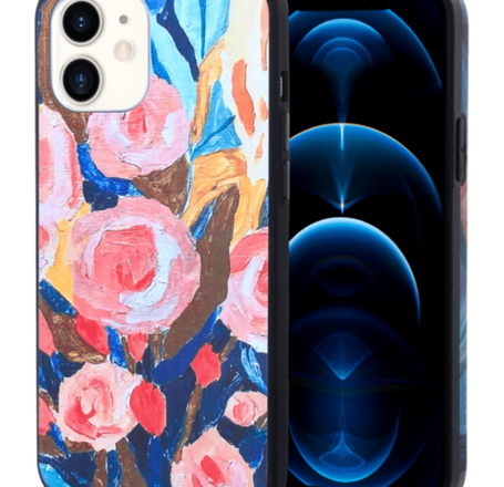 Rose Printed Images Case - 1 for iPhone 12 / 12 Pro (Only Ground Shipping)