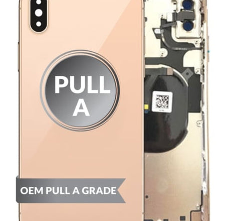 Back Housing Frame with Small Components Pre-Installed for iPhone XS Max (GOLD) (OEM Pull A Grade)