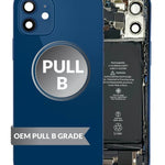 Back Housing Frame with Small Components Pre-Installed for iPhone 12 Mini (BLUE) (OEM Pull B Grade)