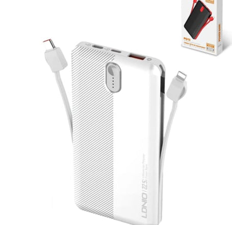 LDNIO PQ13 PowerBank (WHITE) (10000mAh) (Only Ground Shipping)