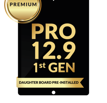 iPad Pro 12.9 (1st Gen / 2015) LCD Assembly (BLACK) (Daughter Board Pre-Installed) (Premium)