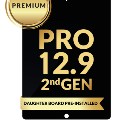 iPad Pro 12.9 (2nd Gen / 2017) LCD Assembly (BLACK) (Daughter Board Pre-Installed) (Premium)