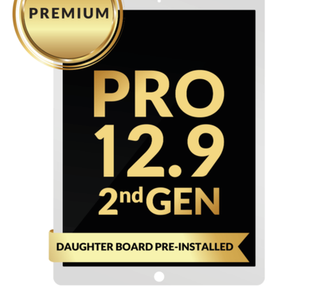 iPad Pro 12.9 (2nd Gen / 2017) LCD Assembly (WHITE) (Daughter Board Pre-Installed) (Premium)