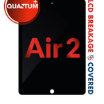 Quantum+ iPad Air 2 LCD Assembly (BLACK) (Sleep / Wake Sensor Flex Pre-Installed) (Exclusive LCD Breakage Warranty)