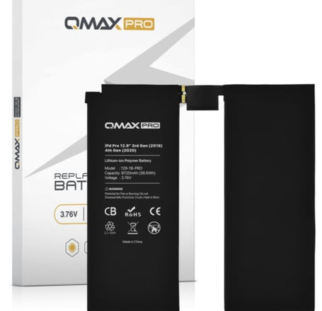 QMAX Replacement Battery for iPad Pro 12.9 (3rd-4th Gen / 2018/2020)