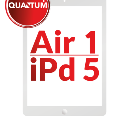 Quantum+ iPad 5 (2017) / Air 1 Digitizer Assembly (WHITE) (Air 1 Home Button Pre-Installed)