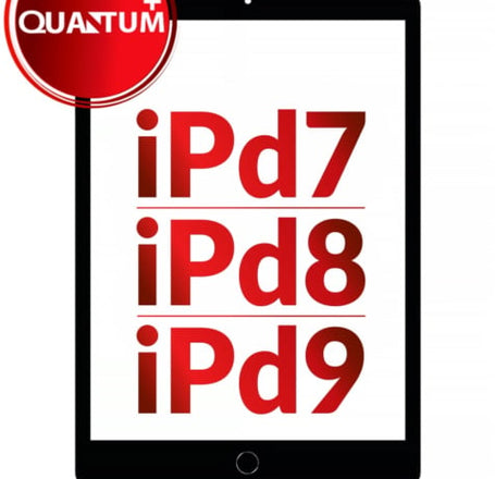 Quantum+ iPad 7 (2019) / iPad 8 (2020) / iPad 9 (2021) Digitizer Assembly (BLACK) (Home Button Pre-Installed)