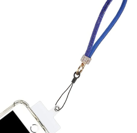 Diamond Bracelet Phone Lanyard Wristbands - BLUE (Only Ground Shipping)