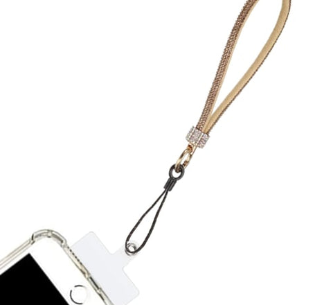 Diamond Bracelet Phone Lanyard Wristbands - ROSE GOLD (Only Ground Shipping)