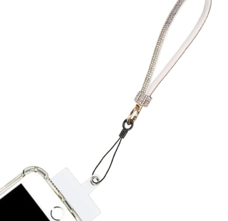 Diamond Bracelet Phone Lanyard Wristbands - SILVER (Only Ground Shipping)