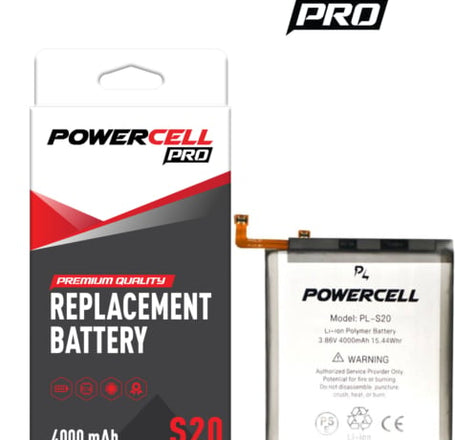 POWERCELL PRO Replacement Battery for Galaxy S20 (Not Compatible w/Verizon 5G UW Model)