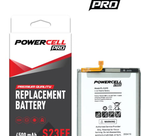 POWERCELL PRO Battery Replacement for Galaxy S23 FE (4500 mAh)